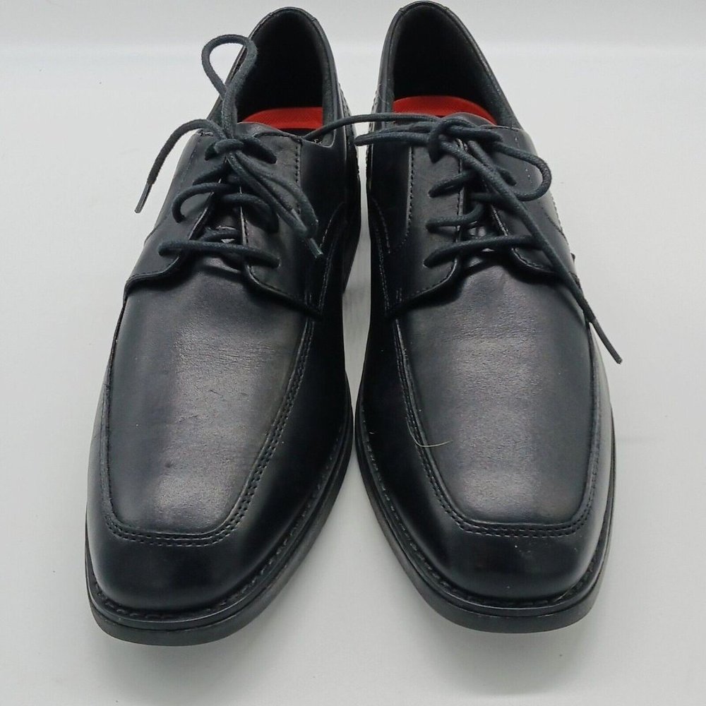 Rockport Slayter Apron Toe CH3731 Mens 8.5 Black Leather Tie Shoes